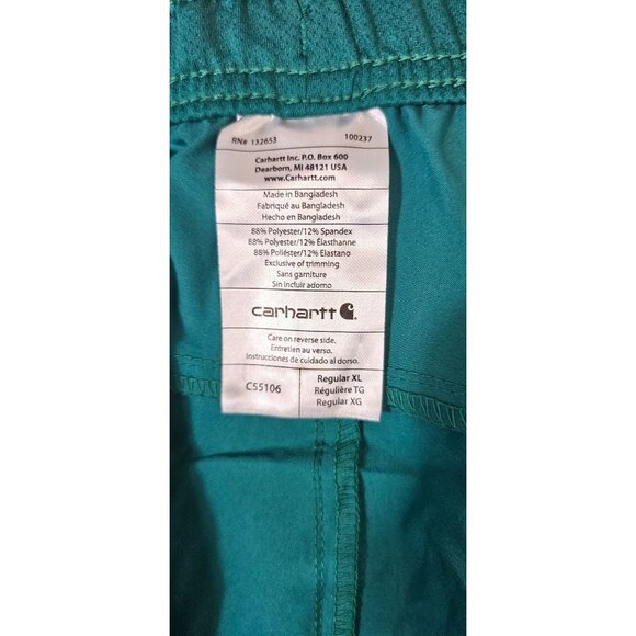 Carhartt Force Liberty Twill Scrub Pant, Men's XL Green - Picture 10 of 13